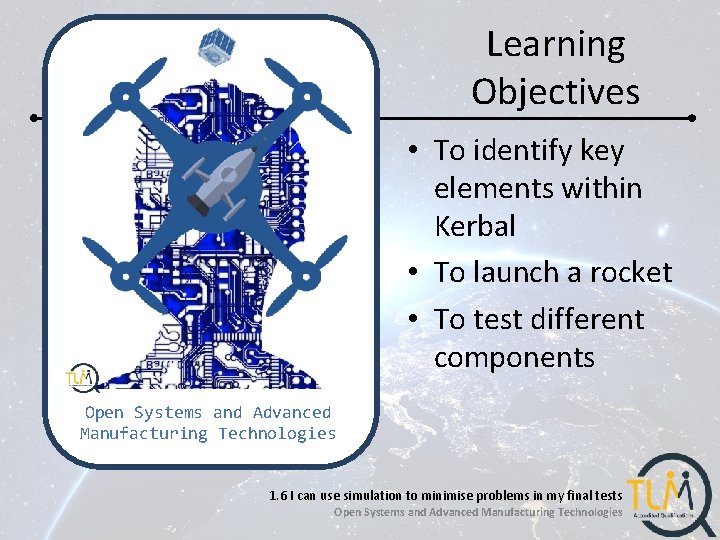 Learning Objectives • To identify key elements within Kerbal • To launch a rocket