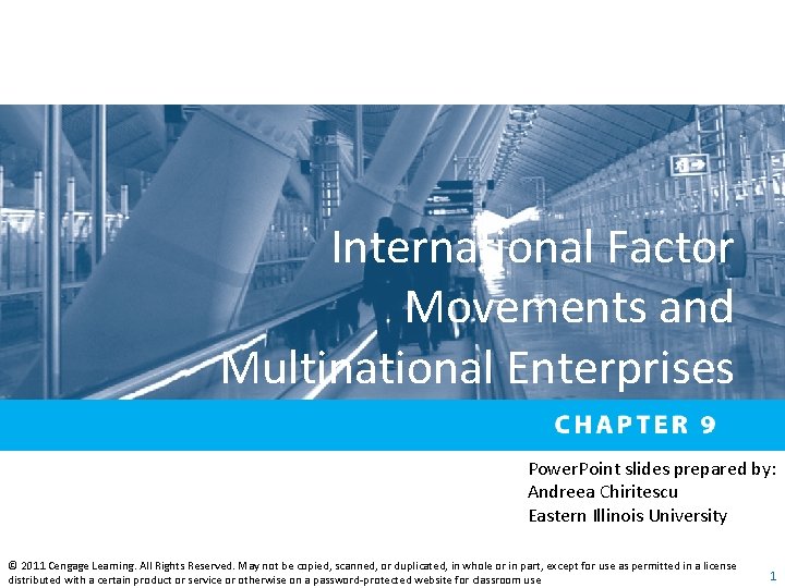 International Factor Movements and Multinational Enterprises Power. Point slides prepared by: Andreea Chiritescu Eastern International Factor Movements and Multinational Enterprises Power. Point slides prepared by: Andreea Chiritescu Eastern