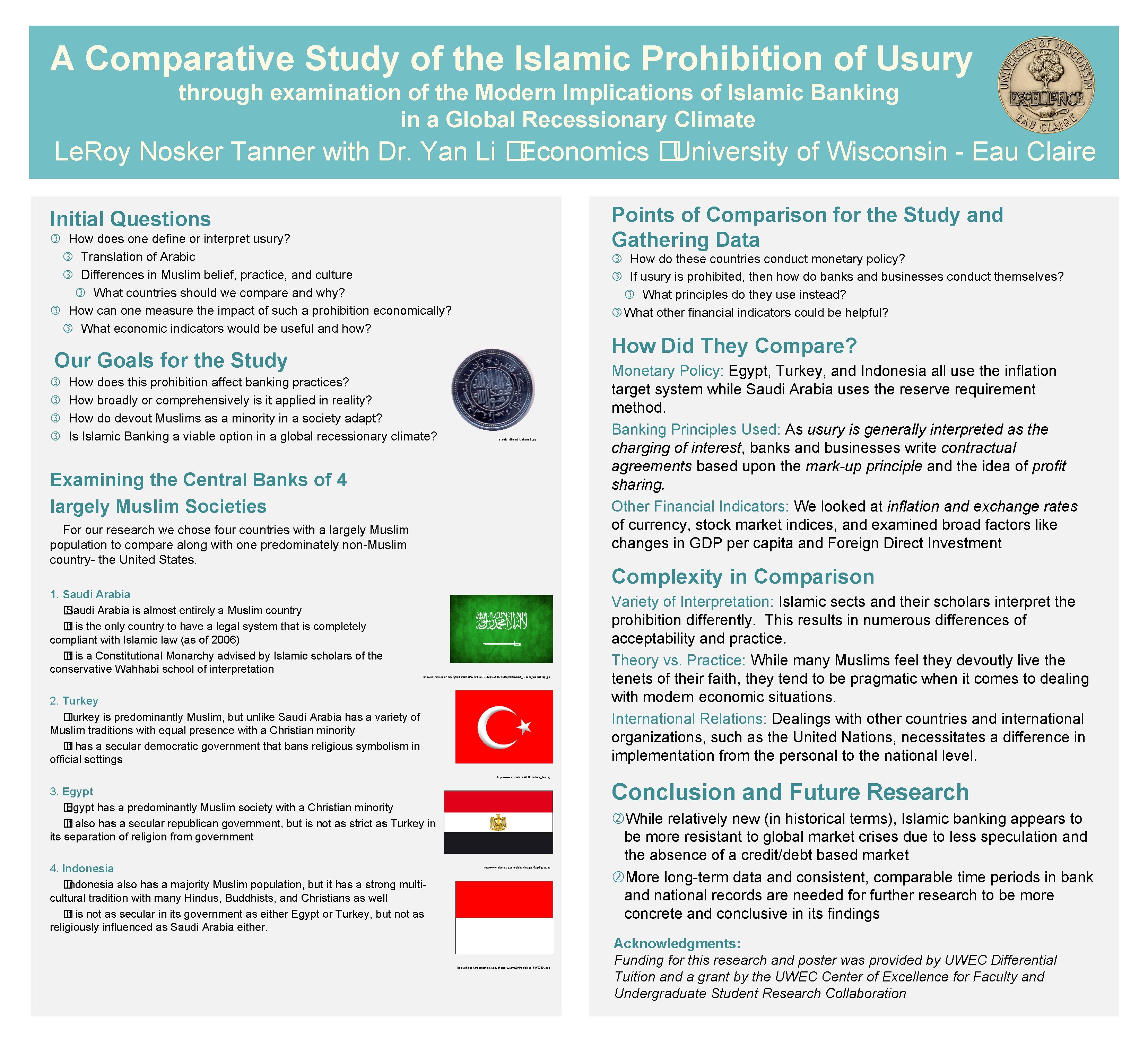 A Comparative Study of the Islamic Prohibition of Usury through examination of the Modern