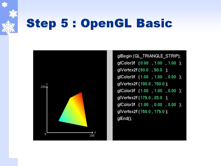 Step 5 : Open. GL Basic 