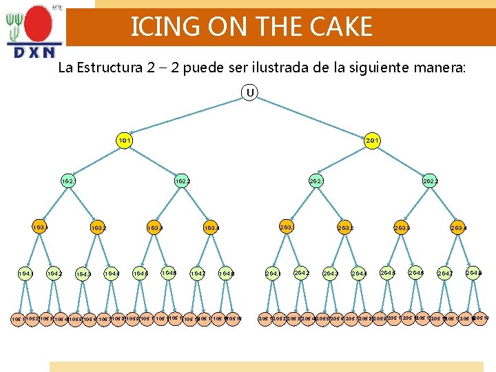 ICING ON THE CAKE La Estructura 2 – 2 puede ser ilustrada de la