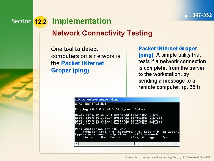 12. 2 pp. Implementation 347 -352 Network Connectivity Testing One tool to detect computers 12. 2 pp. Implementation 347 -352 Network Connectivity Testing One tool to detect computers