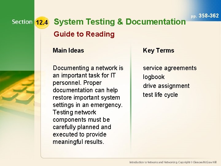 12. 4 System Testing & Documentation pp. Guide to Reading Main Ideas Key Terms 12. 4 System Testing & Documentation pp. Guide to Reading Main Ideas Key Terms