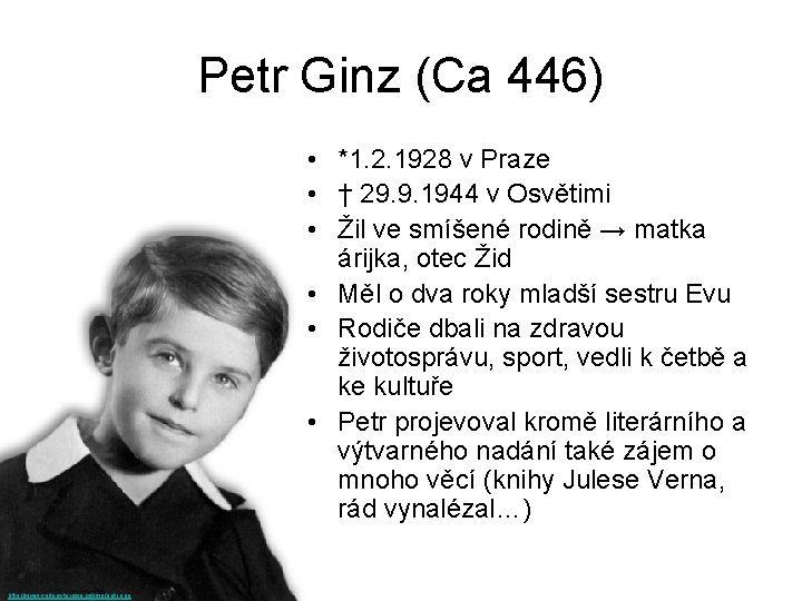 Petr Ginz (Ca 446) • *1. 2. 1928 v Praze • † 29. 9.
