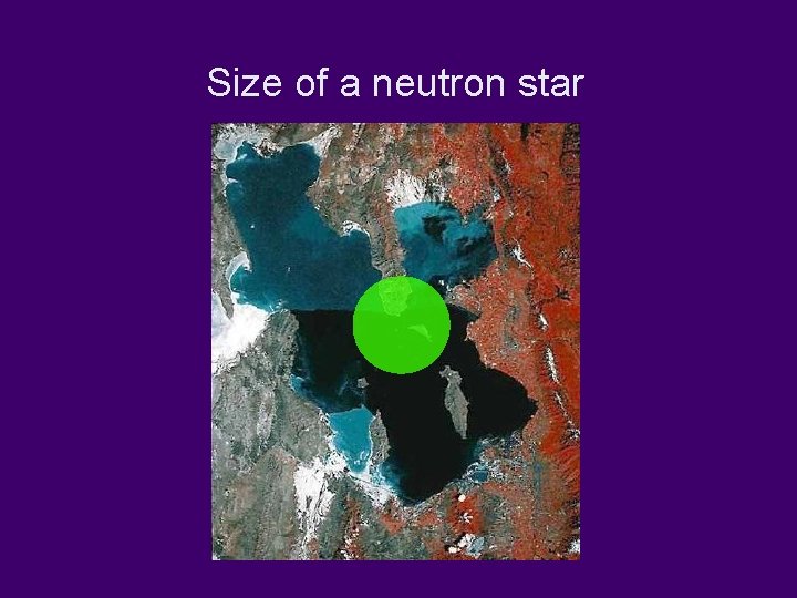 Size of a neutron star 