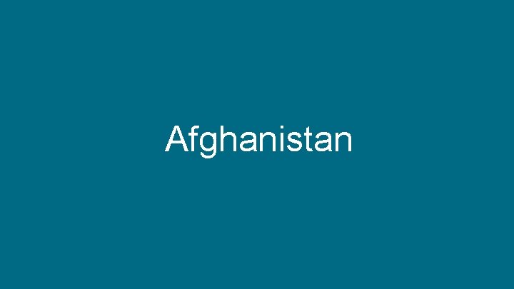 Svenska Afghanistankommittén | www. sak. se Afghanistan 