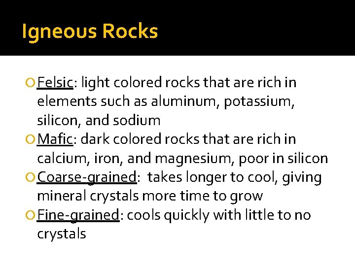 Aluminum Type Rocks Types of Rock Images from Geology com unless