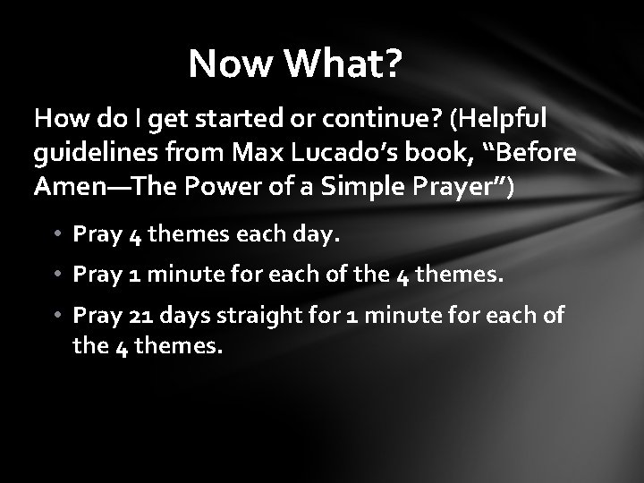 Lets pray using these 7 guidelines to help