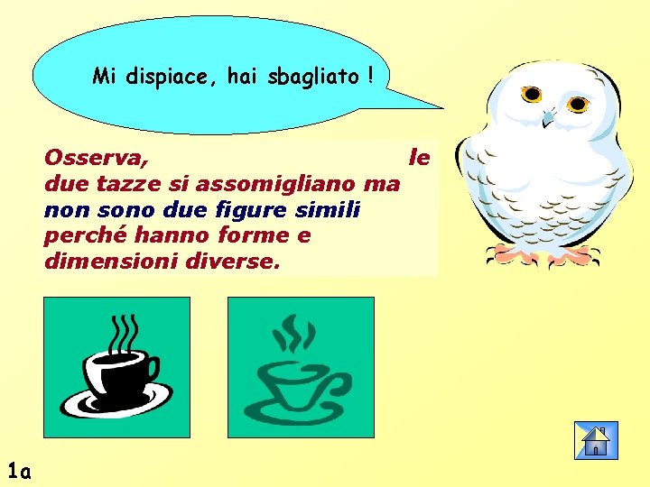 Mi dispiace, hai sbagliato ! Osserva, le due tazze si assomigliano ma non sono