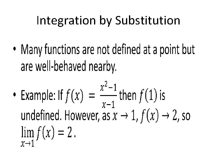 Integration by Substitution • 