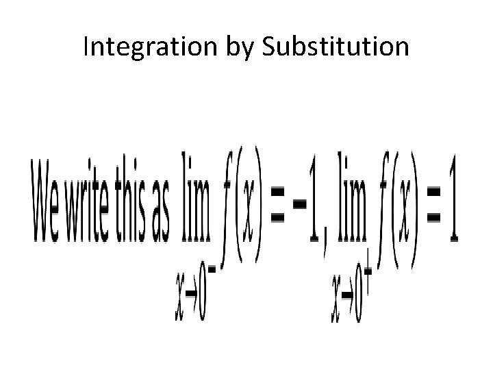 Integration by Substitution • 