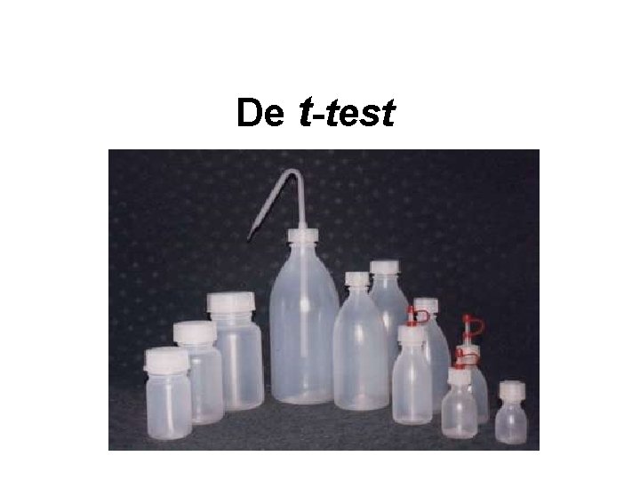 De t-test 