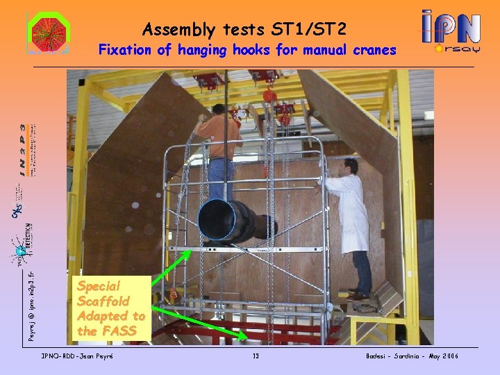 Assembly tests ST 1/ST 2 Peyrej @ ipno. in 2 p 3. fr Fixation