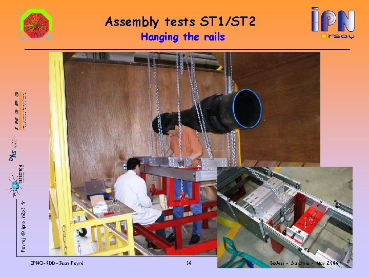 Assembly tests ST 1/ST 2 Peyrej @ ipno. in 2 p 3. fr Hanging