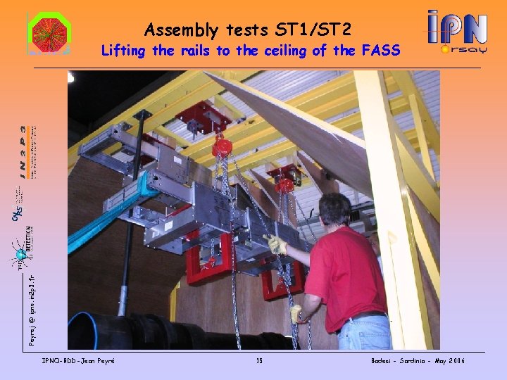 Assembly tests ST 1/ST 2 Peyrej @ ipno. in 2 p 3. fr Lifting