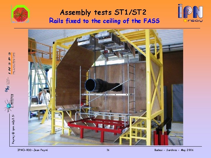 Assembly tests ST 1/ST 2 Peyrej @ ipno. in 2 p 3. fr Rails