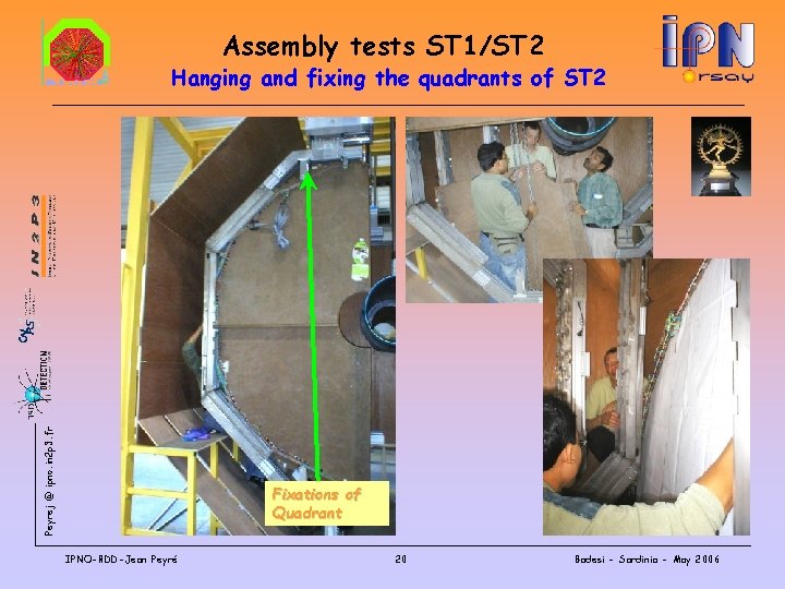 Assembly tests ST 1/ST 2 Peyrej @ ipno. in 2 p 3. fr Hanging