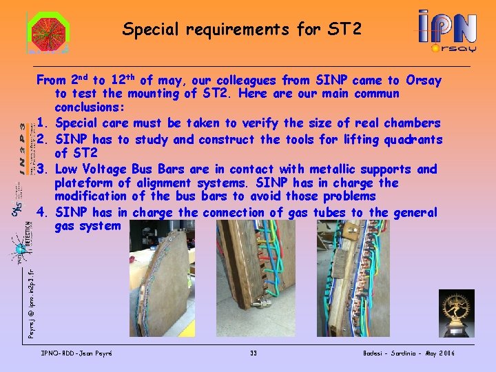 Special requirements for ST 2 Peyrej @ ipno. in 2 p 3. fr From