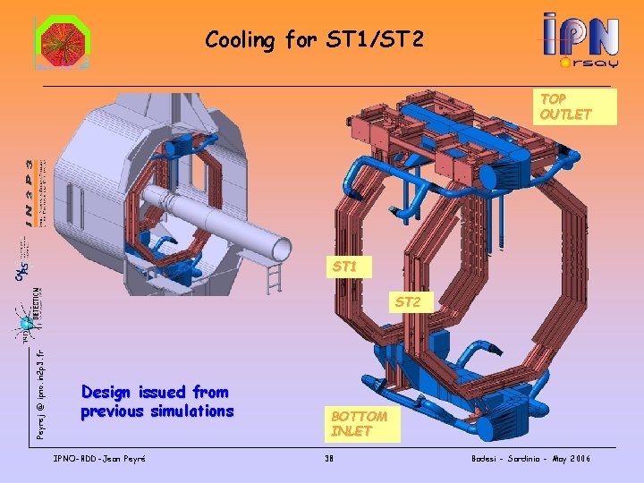 Cooling for ST 1/ST 2 TOP OUTLET ST 1 Peyrej @ ipno. in 2