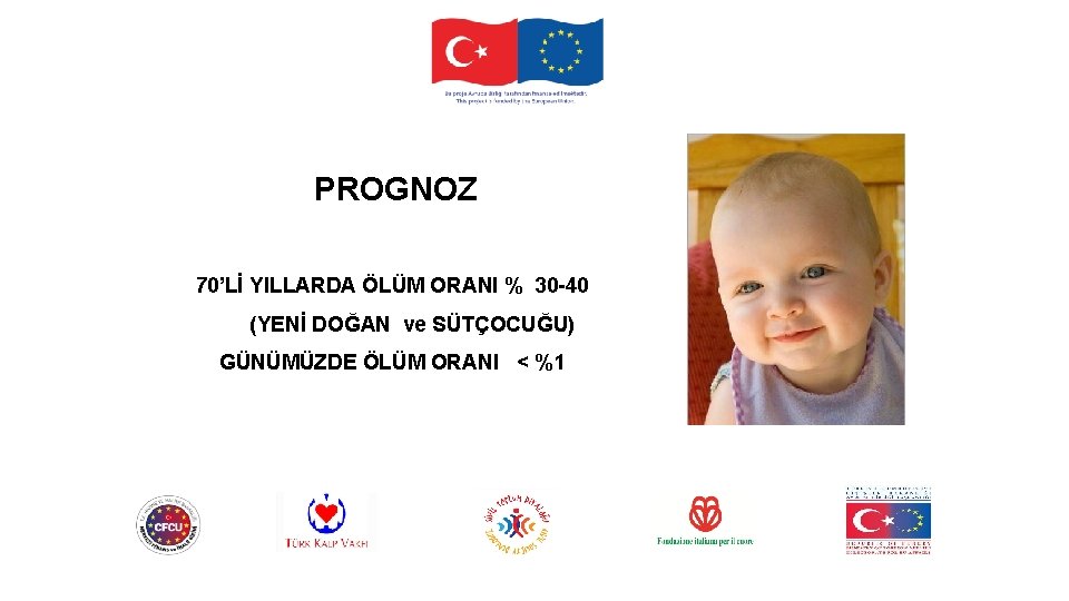 PROGNOZ 70’Lİ YILLARDA ÖLÜM ORANI % 30 -40 (YENİ DOĞAN ve SÜTÇOCUĞU) GÜNÜMÜZDE ÖLÜM