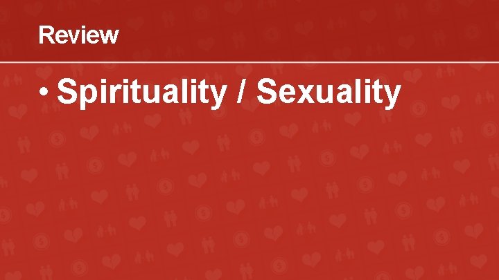 Review • Spirituality / Sexuality 