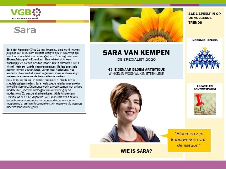 Voor wie verstandig handelt! Sara 