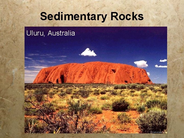 Sedimentary Rocks Uluru, Australia 