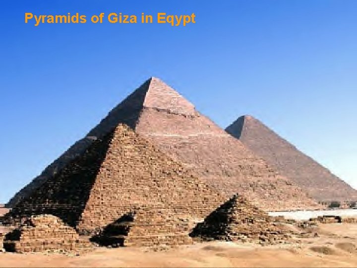 Pyramids of Giza in Eqypt 