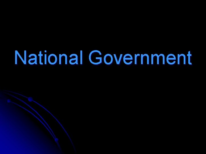 National Government 