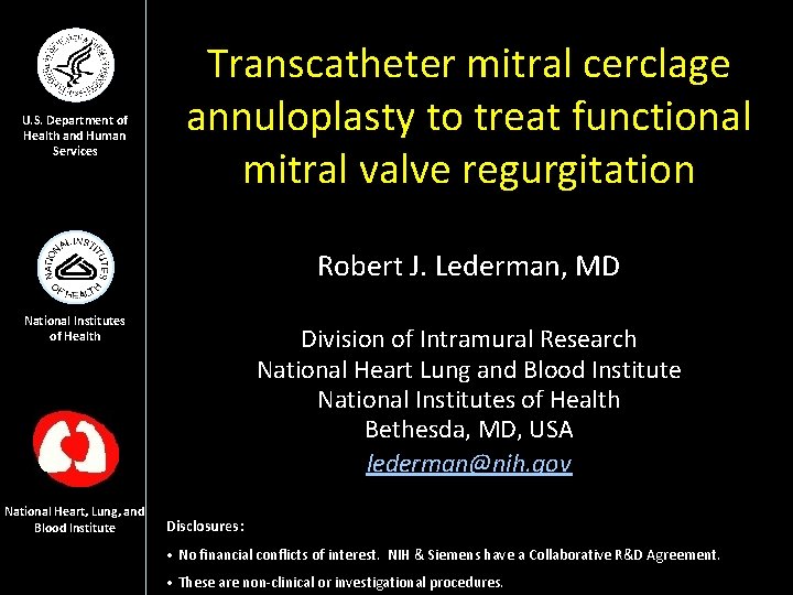 U. S. Department of Health and Human Services Transcatheter mitral cerclage annuloplasty to treat