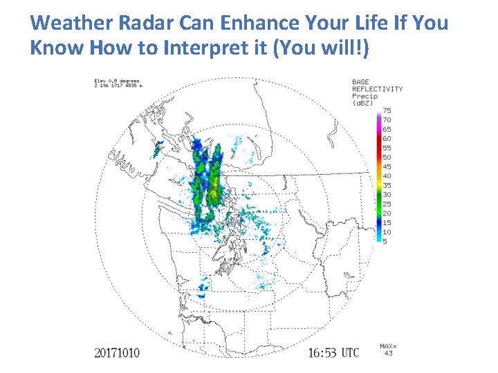 Weather Radar Can Enhance Your Life If You Know How to Interpret it (You