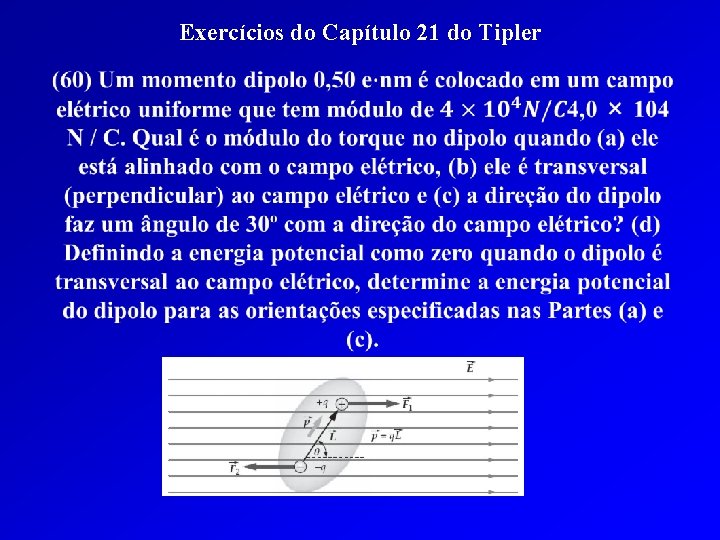 Exercícios do Capítulo 21 do Tipler 