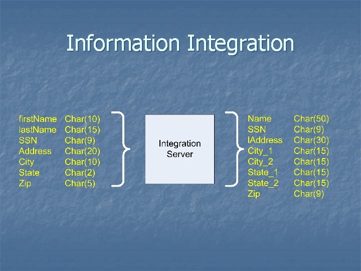 Information Integration 