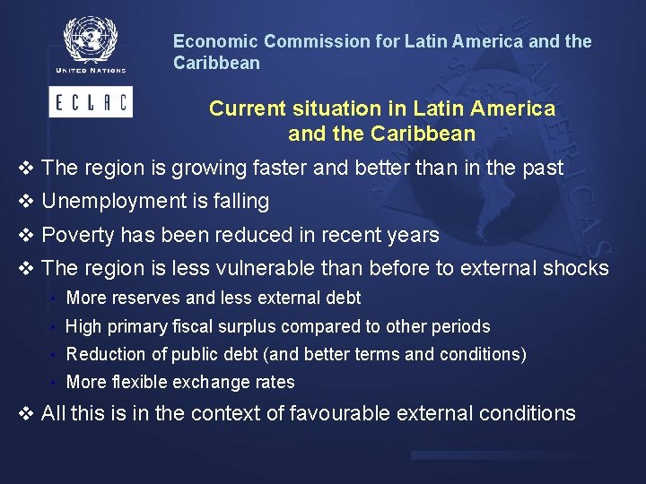 Economic Commission for Latin America and the Caribbean