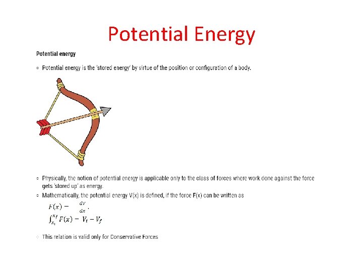 Potential Energy 