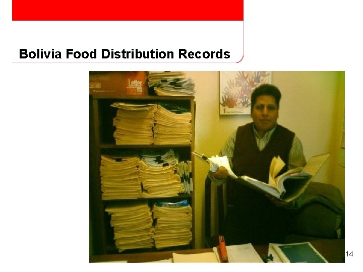 Bolivia Food Distribution Records 14 