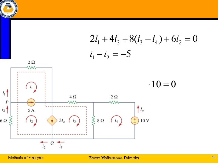 Methods of Analysis Eastern Mediterranean University 44 