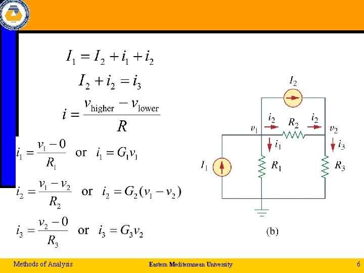 Methods of Analysis Eastern Mediterranean University 6 