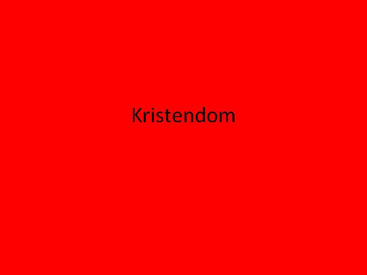 Kristendom 