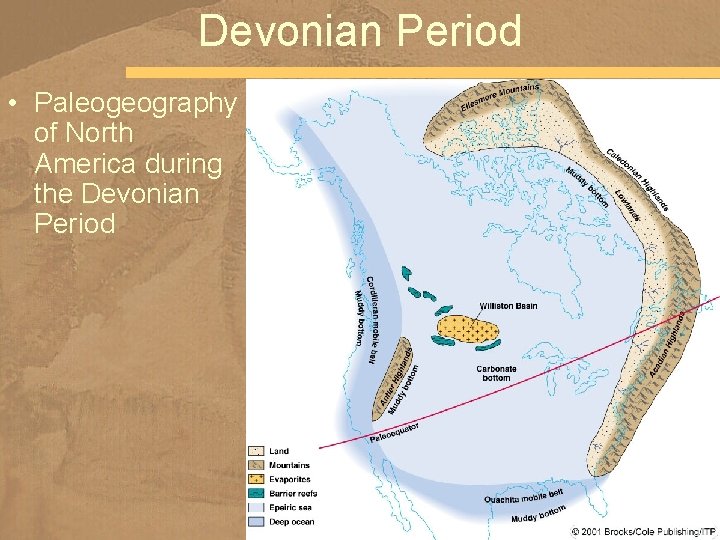 Devonian Period • Paleogeography of North America during the Devonian Period 