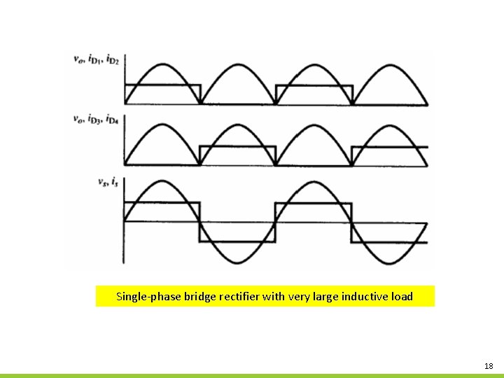 Single-phase bridge rectifier with very large inductive load 18 