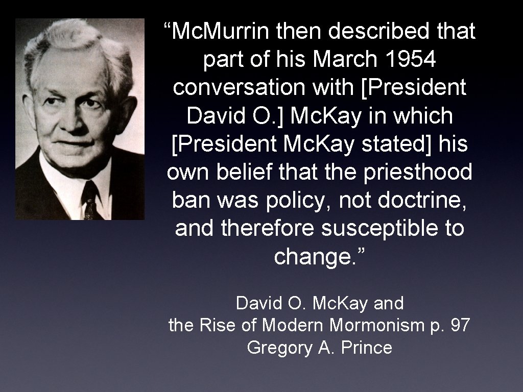 “Mc. Murrin then described that part of his March 1954 conversation with [President David