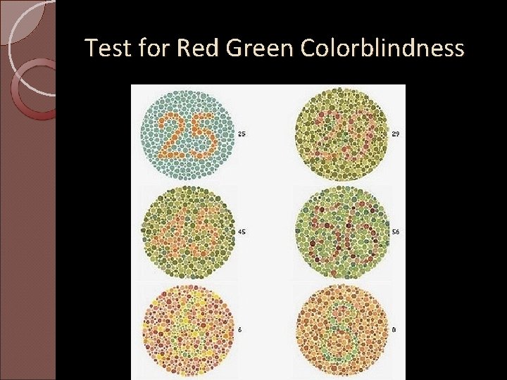Test for Red Green Colorblindness 