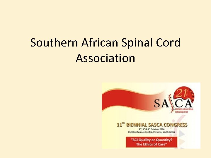 Southern African Spinal Cord Association 