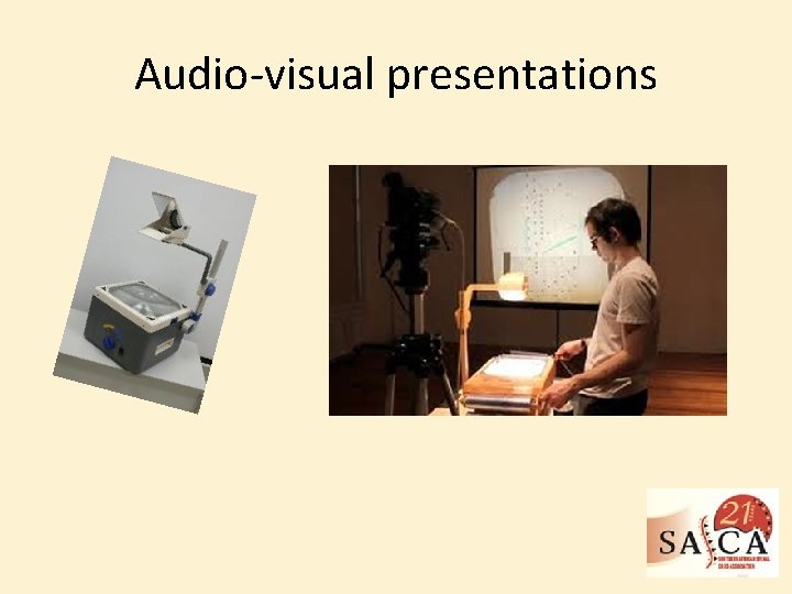 Audio-visual presentations 
