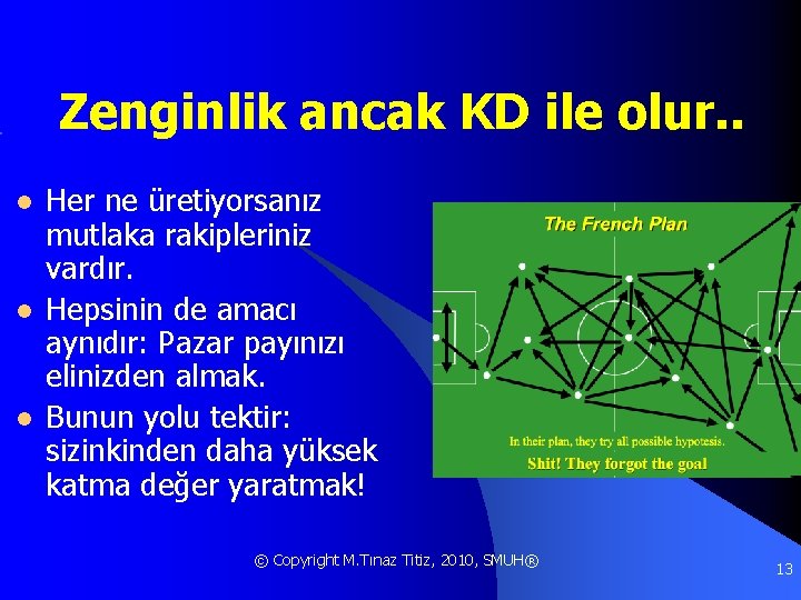 Zenginlik ancak KD ile olur. . l l l Her ne üretiyorsanız mutlaka rakipleriniz