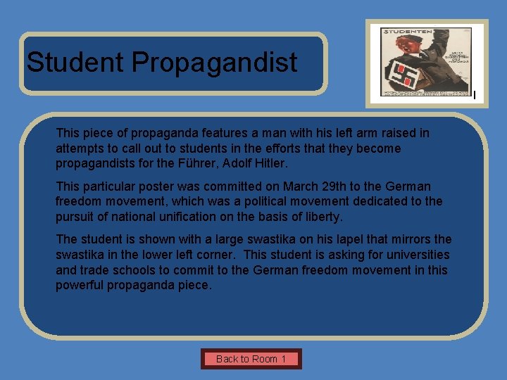 Name of Museum Student Propagandist Insert Artifact Picture Here This piece of propaganda features