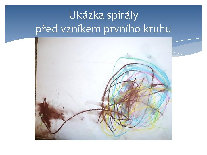 Ukázka spirály před vznikem prvního kruhu 