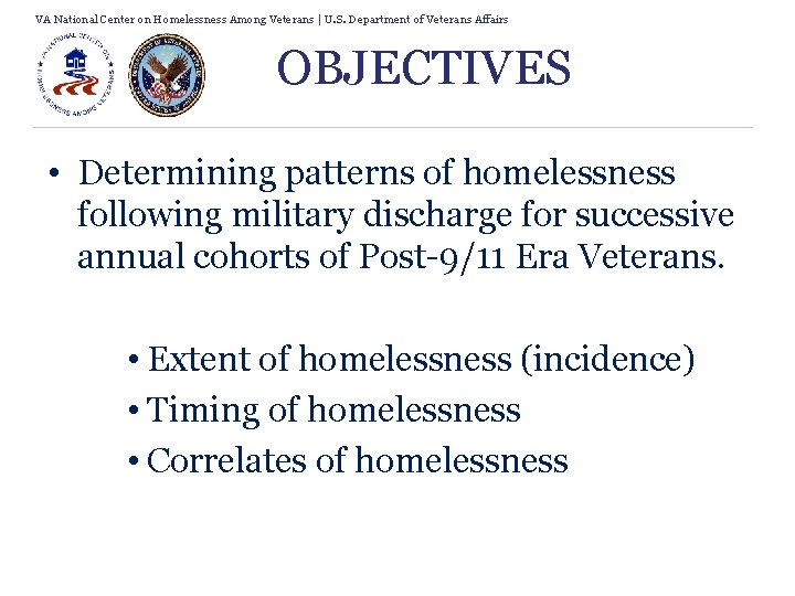 VA National Center on Homelessness Among Veterans | U. S. Department of Veterans Affairs