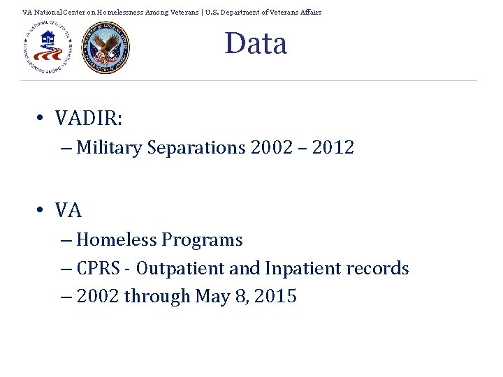 VA National Center on Homelessness Among Veterans | U. S. Department of Veterans Affairs